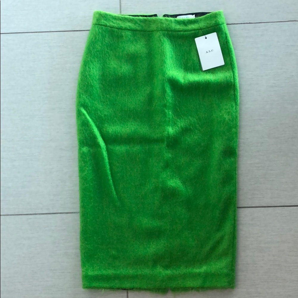 A.L.C like green wool midi pencil skirt w/tags